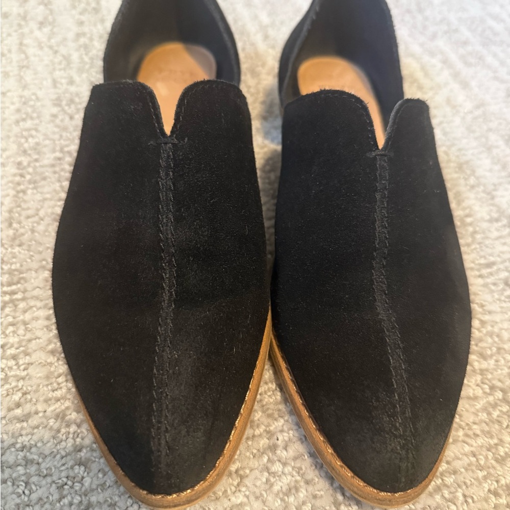 Frye‎ suede loafers black